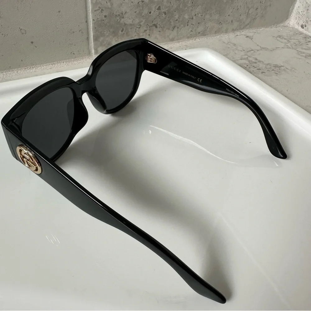 Gucci Black 55mm Square Sunglasses